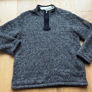 Orvis Men’s Brighton 1/4 Zip Sherpa Lined Sweater Pullover - L